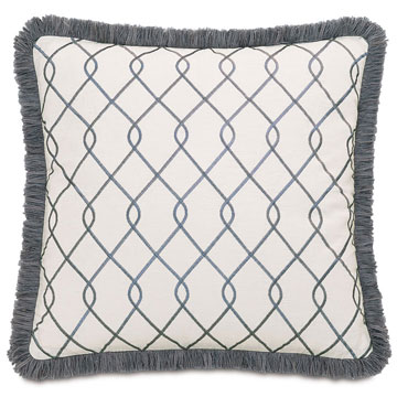 Terrace Gray With Brush Fringe