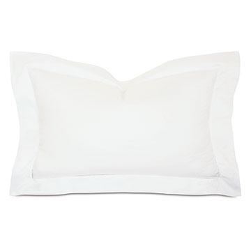 Roma Sateen King Sham in White