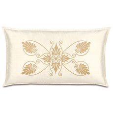 Anthemion Ivory/Gold King Sham
