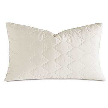 Viola Quilted King Sham in Ivory