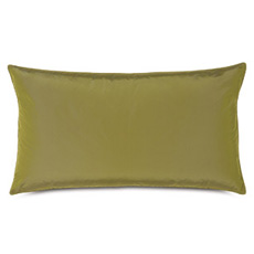 Freda Taffeta King Sham in Chartreuse