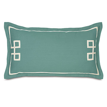 Resort Aqua Fret King Sham