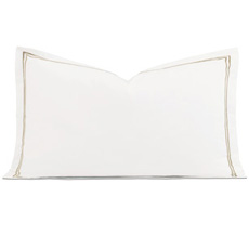 Enzo Satin Stitch King Sham in Sable