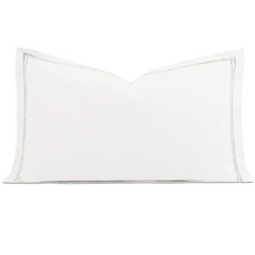 Enzo Satin Stitch King Sham in Silver