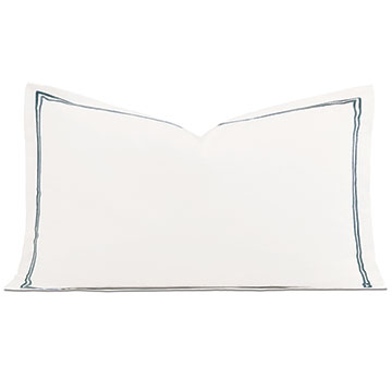 Enzo Satin Stitch King Sham In Slate