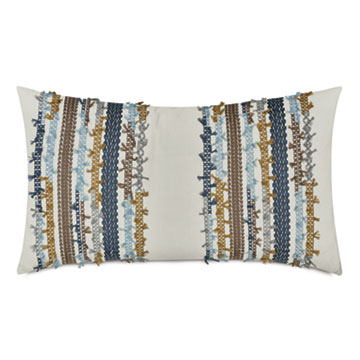 DALEYZA EMBROIDERED KING SHAM LEFT