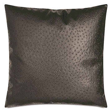 LAETITIA FAUX LEATHER DECORATIVE PILLOW
