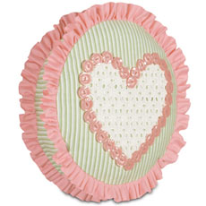 Pinwheel Cotton Heart Tambourine