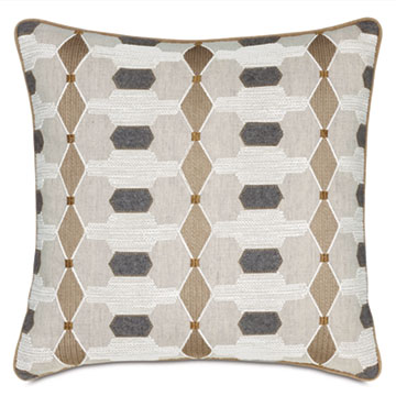 LEVI EMBROIDERED DECORATIVE PILLOW