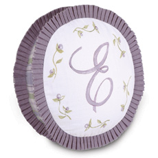 Hand-Painted Monogram Tambourine
