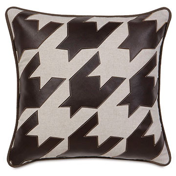 Hoffman Walnut Houndstooth Applique