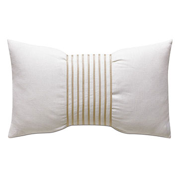 Naomi Linen Accent Pillow In Ivory