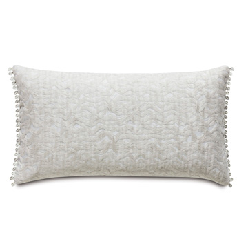 Naomi Textured Accent Pillow In Ivory