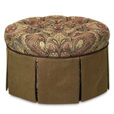 Broderick Round Ottoman