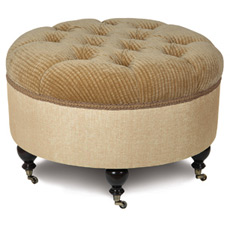Moreno Topaz Round Ottoman
