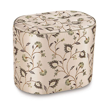 Michon Oval Tufted Ottoman