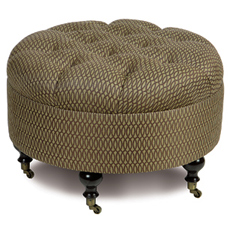 Heartwood Earth Round Ottoman