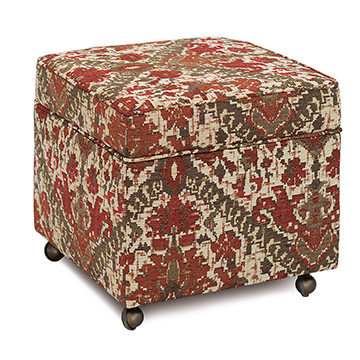 Douglas Paprika Storage Boxed Ottoman