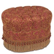 Sheridan Oval Tufted Ottoman