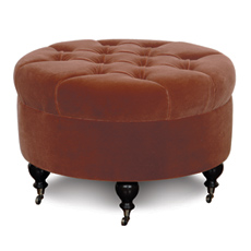 Bach Cayenne Round Ottoman