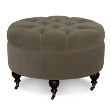 Bach Wolf Round Ottoman