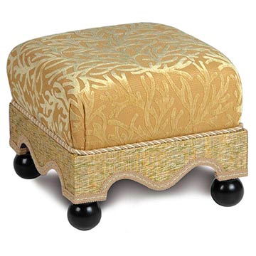 Augustine Gold Medium Ottoman