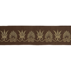 Anthemion Border Brown/Gold Small