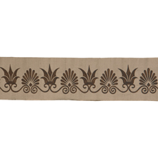Anthemion Border Taupe/Brown Small