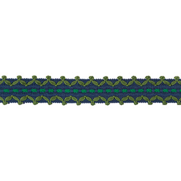 ERDEM CYAN BORDER