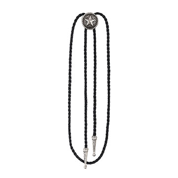 COWBOY SILVER BOLO TIE