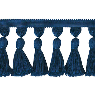 Tassel Trim Chunky Blue