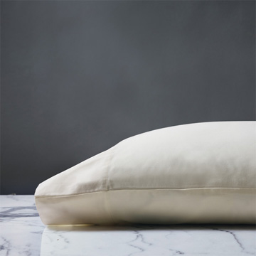 Roma Sateen Pillowcase in Ivory