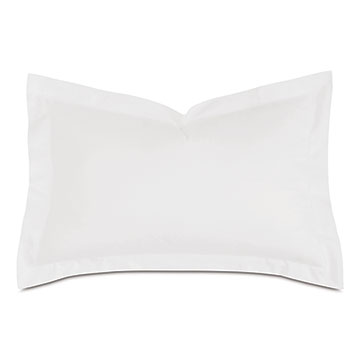 Deluca Sateen Queen Sham in White