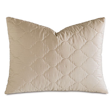 Viola Quilted Queen Sham in Sable