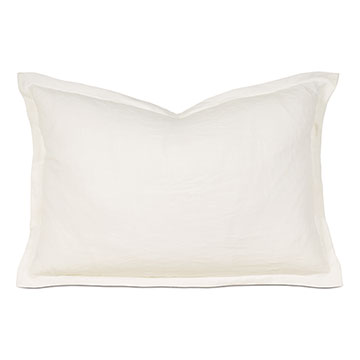 Shiloh Linen Queen Sham in Shell