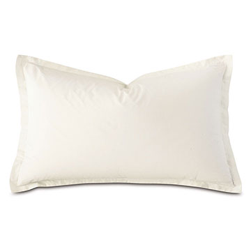 Vail Percale Queen Sham In Ivory