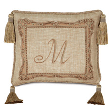 Hand-Painted Monogram Pillow