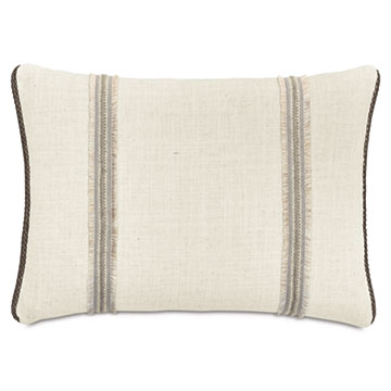 ROSECLIFF TRIM APPLIQUE DECORATIVE PILLOW
