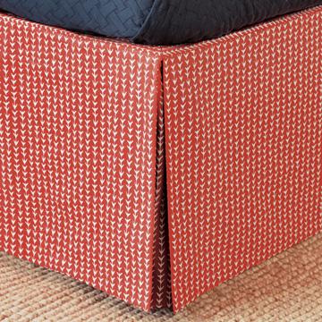 Ziggy Tomato Bed Skirt