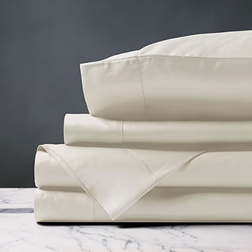 Deluca Sateen Sheet Set in Ivory