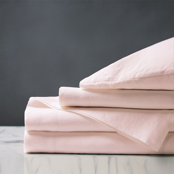 Shiloh Linen Sheet Set in Petal