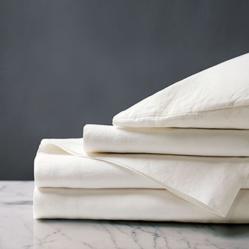 Shiloh Linen Sheet Set in Shell