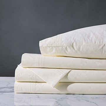 Vail Percale Sheet Set In Ivory