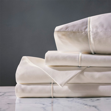 Linea Sheet Set In Ivory & Ecru