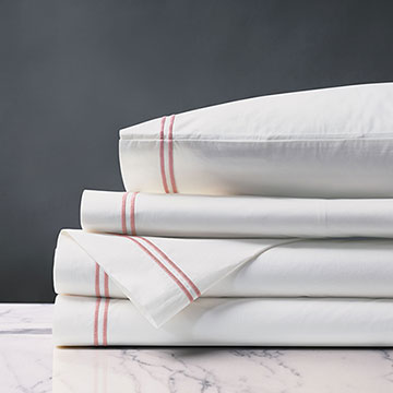 Enzo Satin Stitch Sheet Set in Bloom