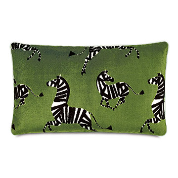 Tenenbaum Zebra Decorative Pillow in Sage