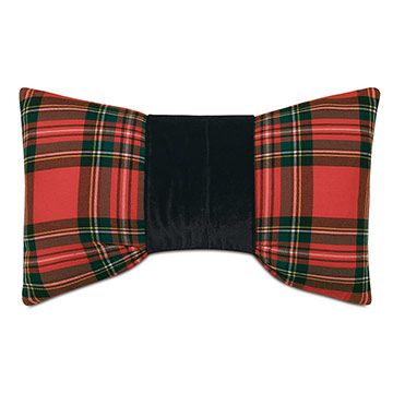 Tannenbaum Plaid Cuffed Decorative Pillow