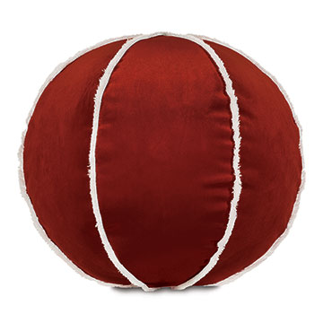 Tannenbaum Ball Decorative Pillow In Rust