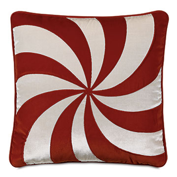 Tenenbaum Swirl Decorative Pillow in Rust