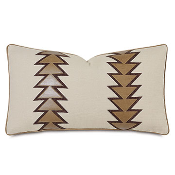 Lodge Arrow Applique Decorative Pillow